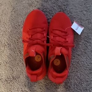 Puma Red Athletic Sneakers